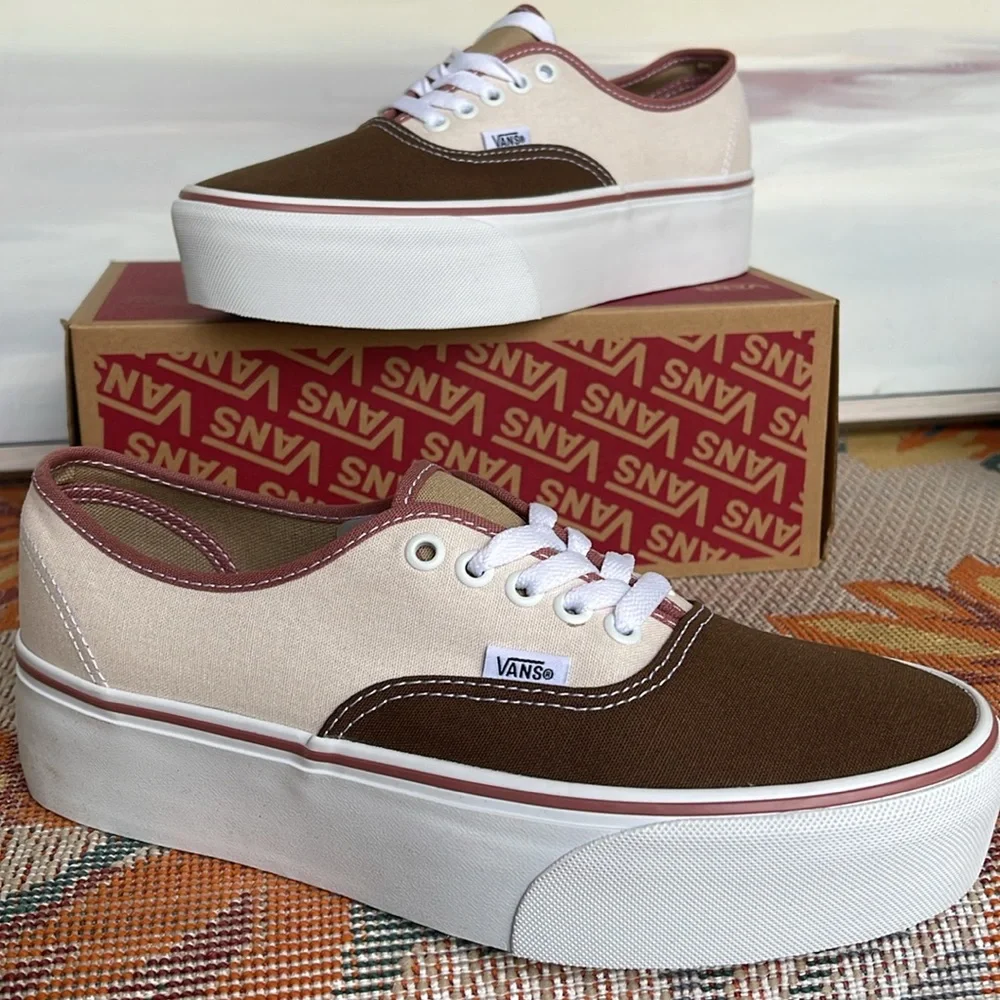 Vans WMNS Authentic Stackform Earthy Blocking Multi Color VN000CN0BMG Platforms